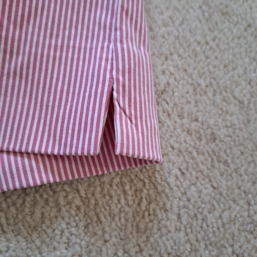 ❤️ S.C.& Co. Pull On Skort Pink White Striped Stretch Skirt Women's  NWT - Picture 3 of 11